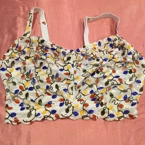 Cosabella Bra Size Small Color White/Multi
